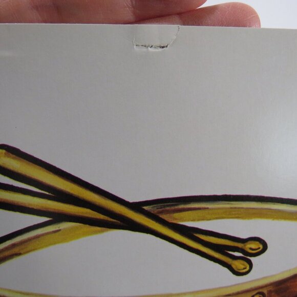 Peabody Music Instruments 60's (3) cards Vintage Artwork Piano, Guitar, Drum - Picture 5 of 6